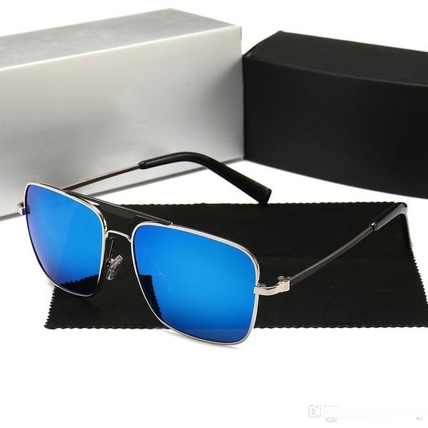 

new product polarized glasses men polarized sunglasses tide sunglasses driver's mirror uv400 with box, White;black