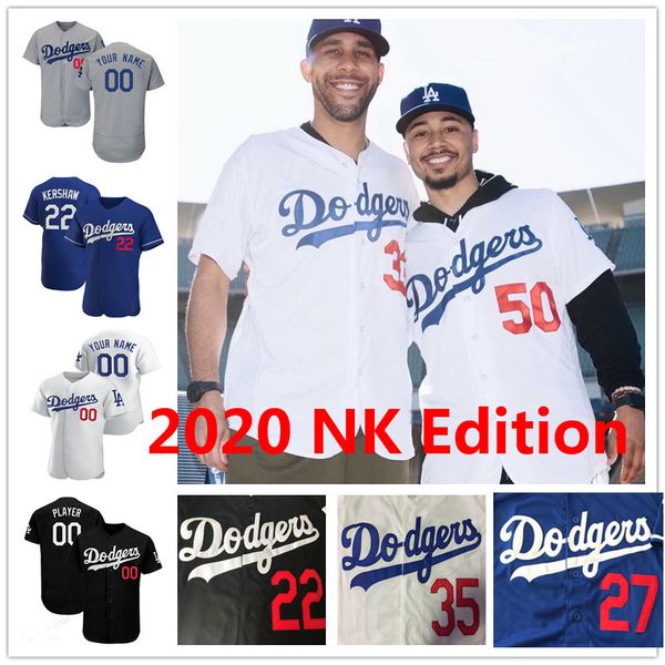 

2020 mookie betts dodgers jerseys cody bellinger jackie robinson justin turner hernandez clayton kershaw walker buehler max muncy valenzuela, Blue;black