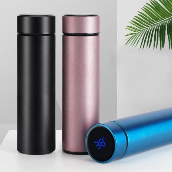 

smart vacuum insulated water bottle led temperature display insulated mug