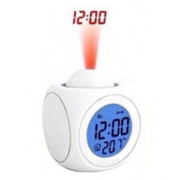 

deskclock lcd projection voice talking alarm clock with temperature display 72xf