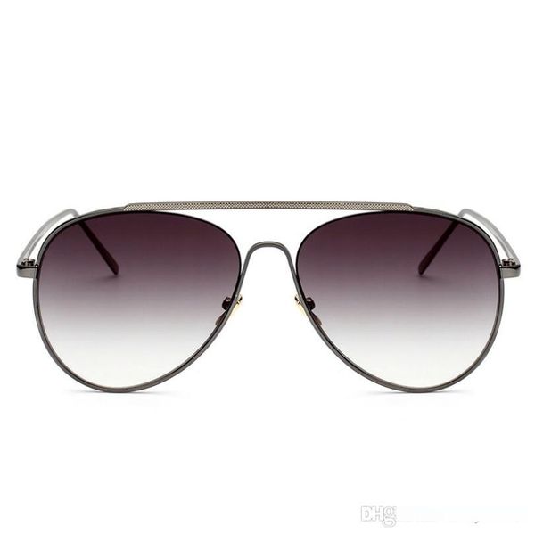 

новый дизайнер моды очков 0102 пилотов металлического каркас с качеством верхнего популярным стилем бестселлером защиты eyewear uv 400 объек, White;black