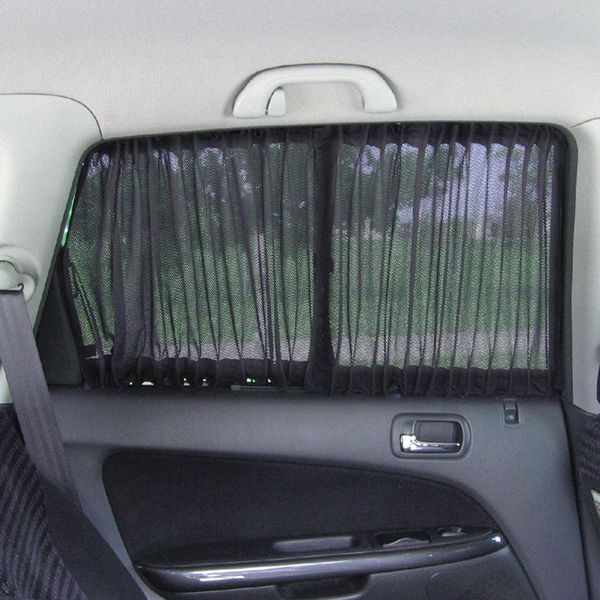 

2 pcs/set car window cover sun shade sided auto curtain anti-uv drape valance privacy protect shade