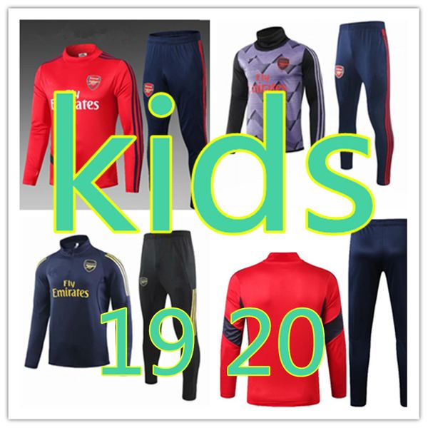 

kids 2019 2020 football kits tracksuit set boys onitsuka tiger real madrid atletico madrid barcelone barcellona fc barcelona third kit, Black