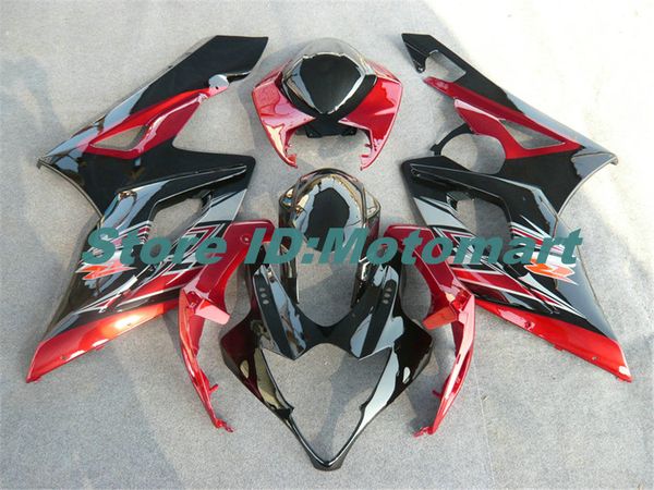 Injeção kit Mold carenagem para a Suzuki GSXR1000 2005 2006 GSX R1000 GSXR 1000 K5 05 06 carenagens Set presentes + Vermelho SG102 preto