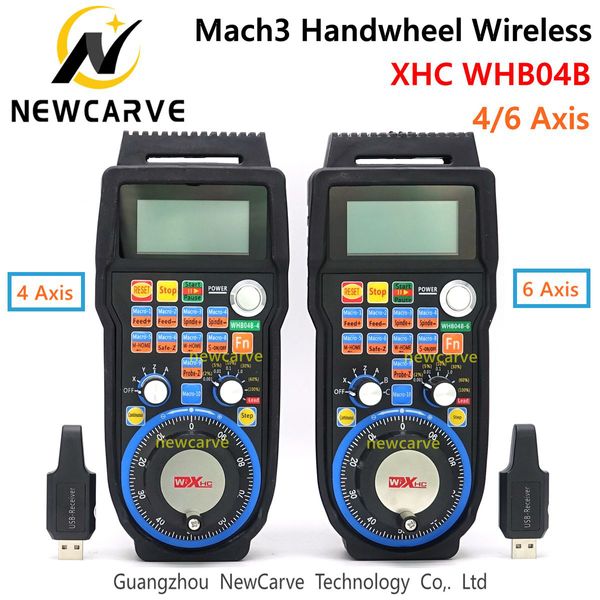 CNC Mach3 4/6 Ciondolo MPG Axis Woreless USB volantino Per fresatrice WHB04B-4 WHB04B-6 NEACARVE