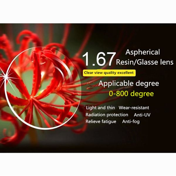 

single vision radiation prevent eyewear prescription lens blue-ray/uv-anti aspheric diopter lens myopia hyperopia presbyopia
