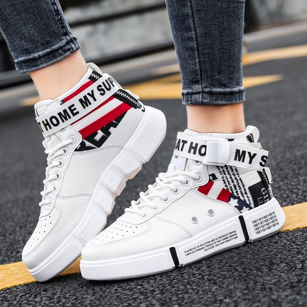 

Fashion Man and women Flat Heel Casual high-top sports canvas shoes Skate shoes gaiters sneaker lover shoes fast shipping