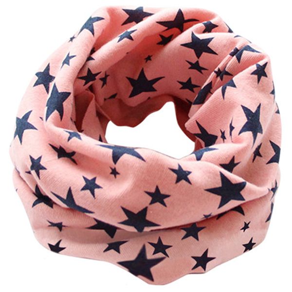 

stars children's cotton neckerchief kids boy girl scarves shawl winter knitting, Red;brown