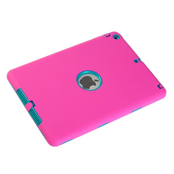 

3in1 extreme heavy duty shockproof for ipad 6 case shockproof defender cover for ipad pc+tpc hybride for ipad case