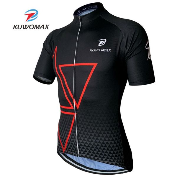 

kuwomax pro team cycling jersey ropa ciclismo quick-dry sports jersey cycling clothing cycle bicycle cyclist jersey, Black;red