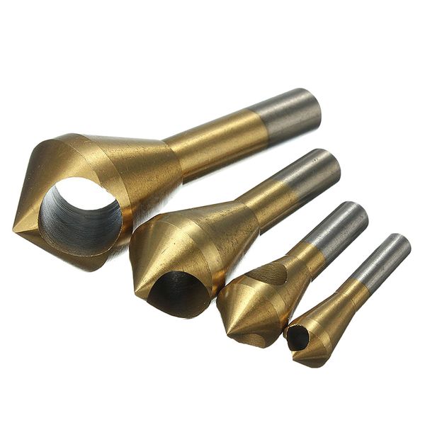 

4 pcs titanium cross hole countersink set transverse hole 2-20 mm countersink drill