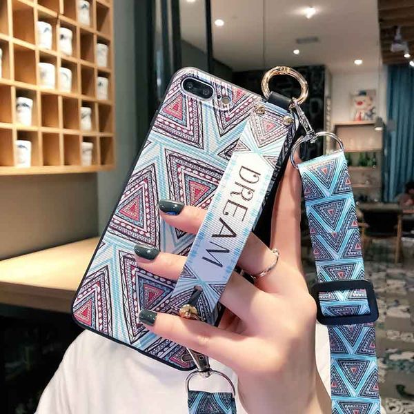 

fashion phone case for iphone 11 /11pro/11promax xr xsmax x/xs 7p/8p 7/8 6p/6sp 6/6s huawei p30/p30pro with lanyard fashion tpu back cover