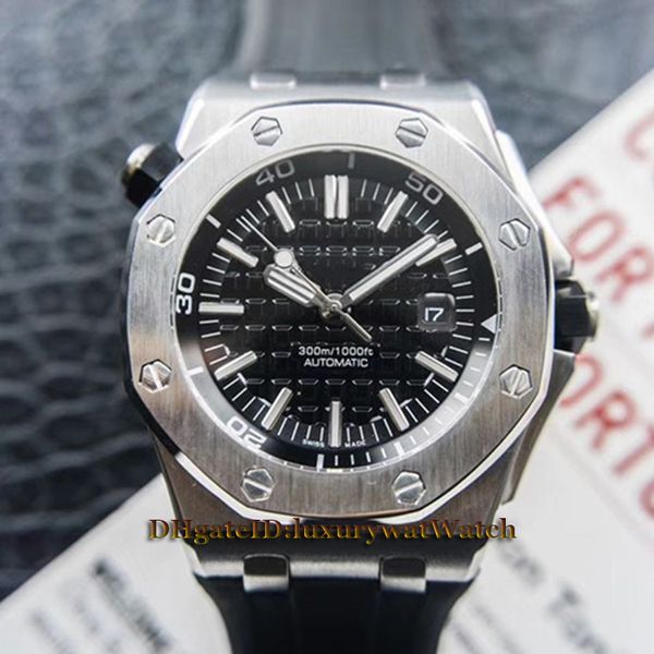 

42mm royal oak off hore 15703 t oo a002ca 01 date black dial 3120 automatic mechanical men watch teel ca e rubber trap apphire watche
