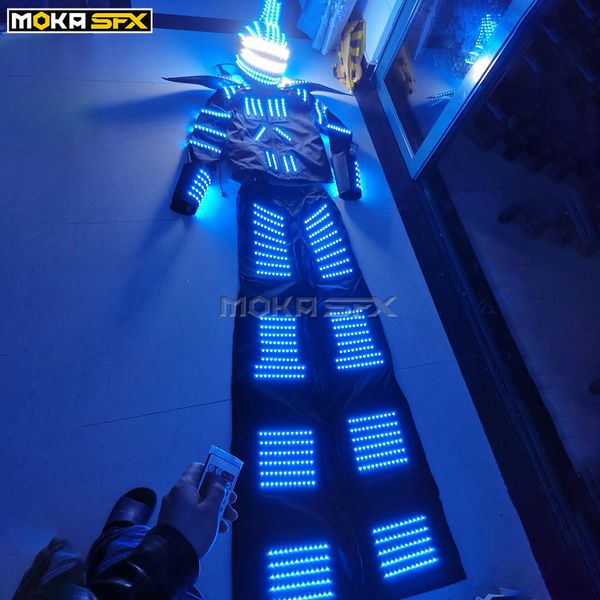 

led illuminated robot costume luminous clothes led robot clothing for stage party dj dance show events led robot suits