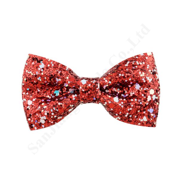 

girls barrettes glitter sequins pu leather glitter 2020 children hairpin cute bow-knot hair clips fashion hair accessories xmas gift c121007, Black