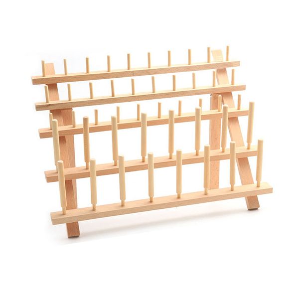 

60pcs spool wood sewing thread stand organizer embroidery storage rack holder