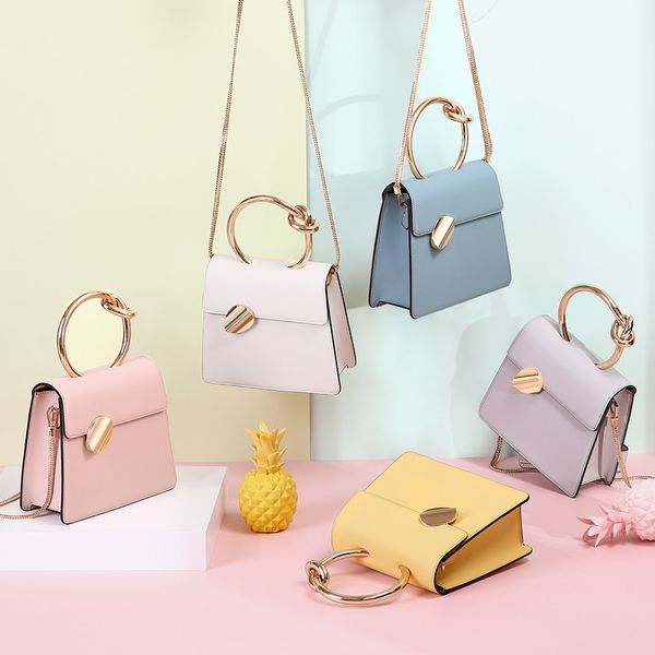 

женская сумка-мессенджер новая весна и лето свежая кожаная цепочка наплечная сумка женщины