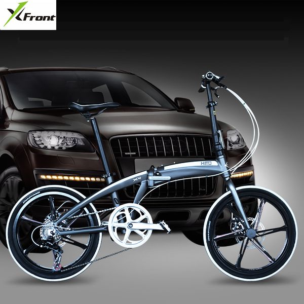 

bikes brand 20/22 inch aluminum alloy frame 7 speed disc brake folding bike outdoor bmx bicicletas children lady bicycle
