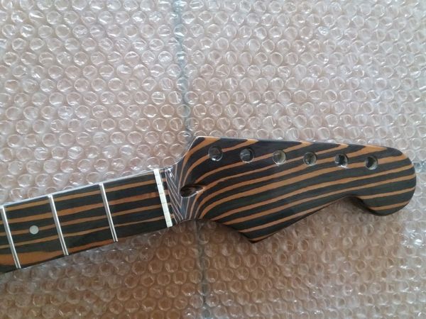 

Зебра древесины электрическая гитара шеи замена 22 Ладу для ST стиль