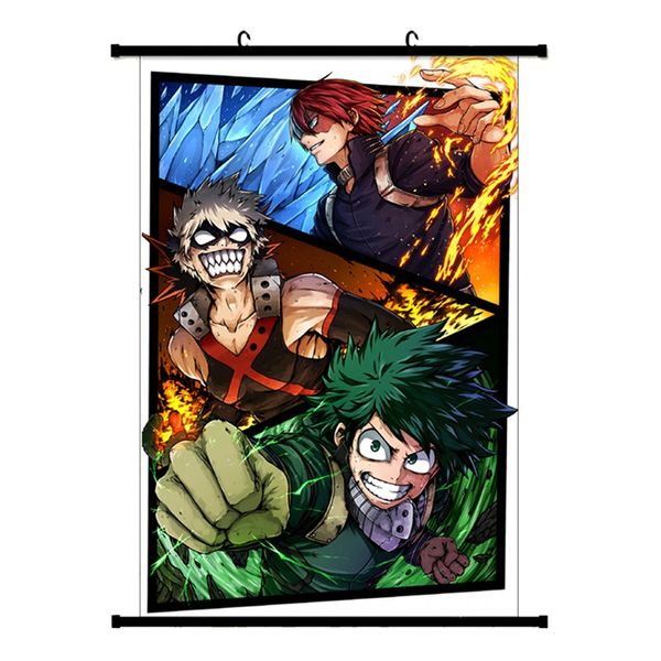 

japan anime boku no hero academia canvas scroll painting home decoration wall picture poster