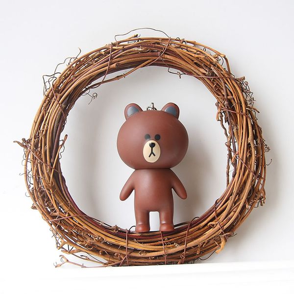 

decorative flowers & wreaths simulation wreath wicker for home wedding christmas decoration bridal headdress garland artificial flower diy w