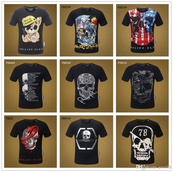 

оптовая продажа mix 22 модель хип-хоп футболка мужская футболка 3d черепа мотоцикла печатных повседневная рубашка мужская повседневная одежд, White;black