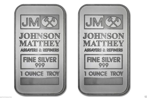 

50 pc the non magnetic johnson matthey badge brass core silver gold plated bar 50 mm x 28 mm 1 oz jm decoration souvenir coin bar