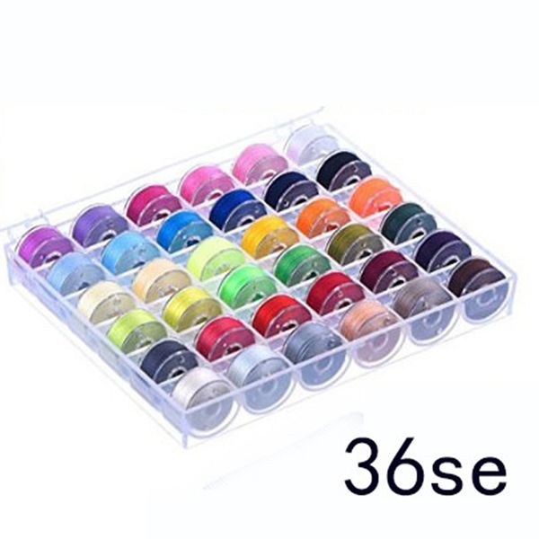 

36pcs / set шитье бобин катушки с нить для шитья бытовая многофункциональная машина тема / diy tools аксессуар, Black