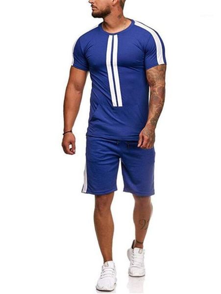 

2pcs clothing sets casual suits designer sets mens summer tracksuits sports tshirts shorts, Gray