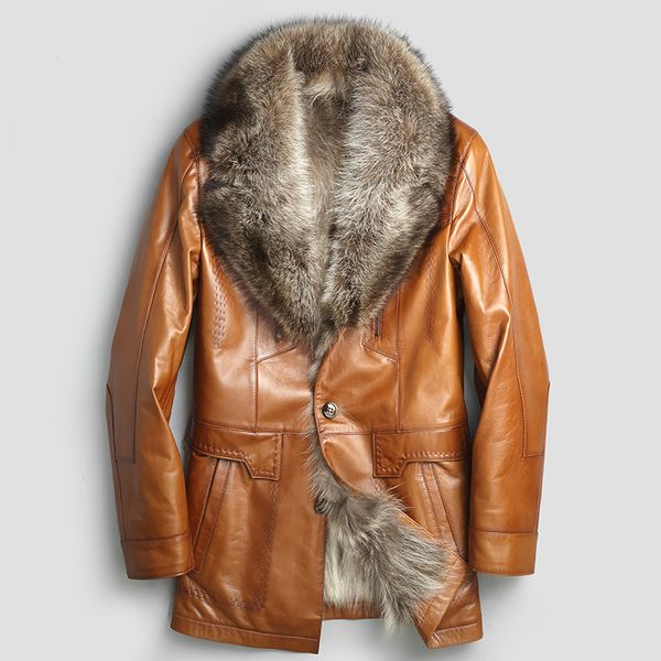 New Men Designer Genuine Lambskin Soft Biker Leather Jacket T1076