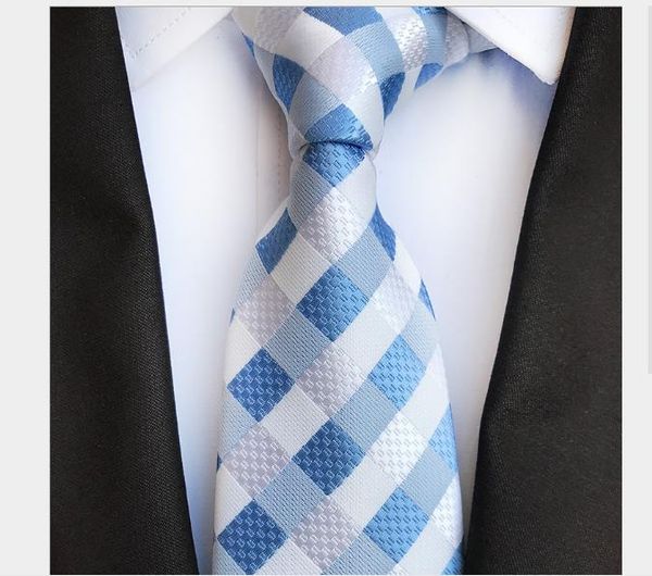 

high-grade polyester jacquard material business men's tie, Blue;purple