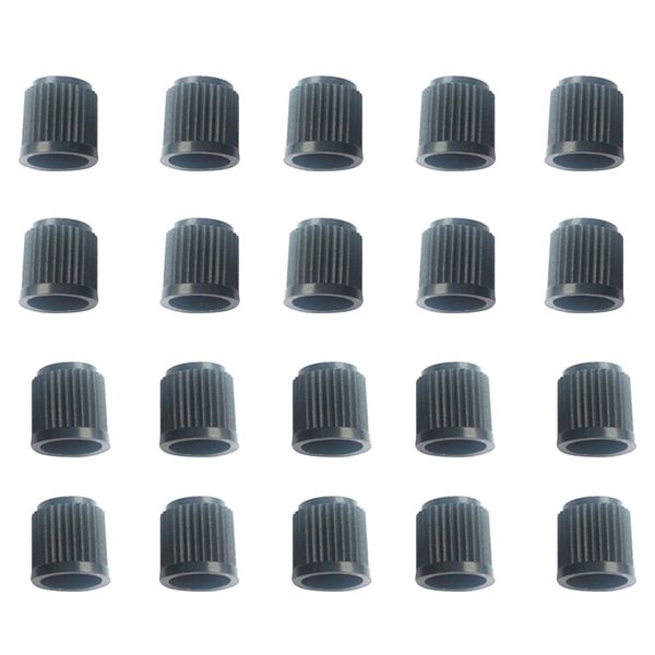 

20 pieces plastic auto car bike motorcycle truck wheel tire valve stem caps black