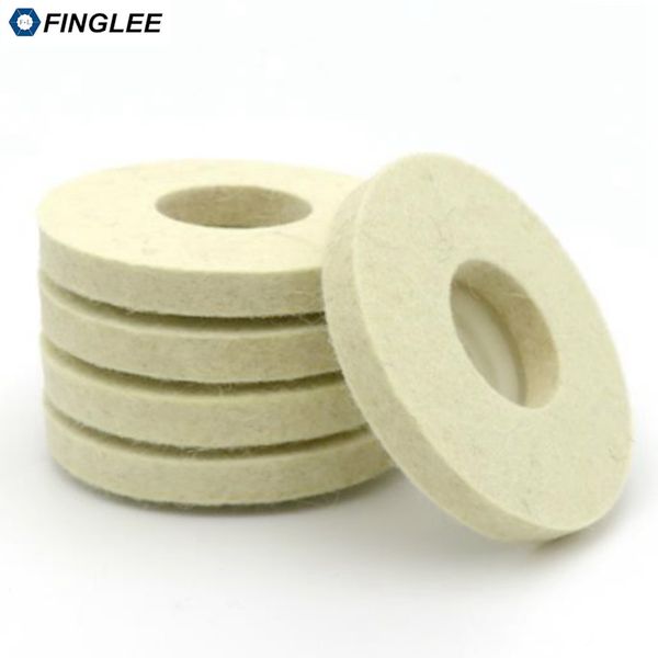 

finglee 4 inch 12mm height wool felt polishing wheel angle grinder buffing felt polishing disc for rotary tool abrasive grinding