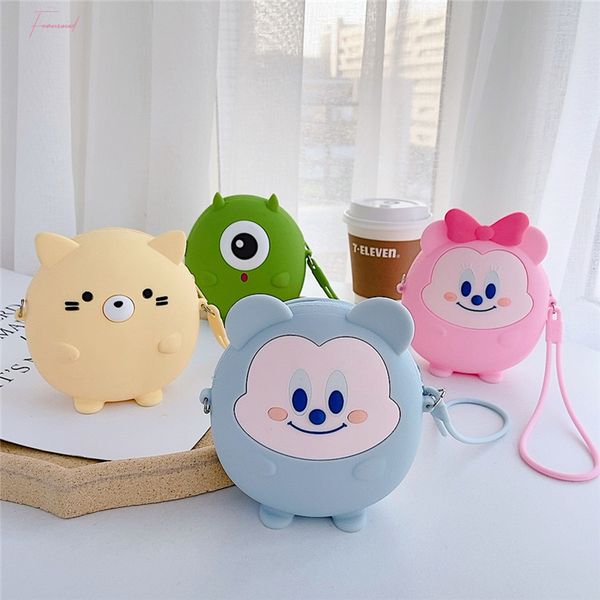 

new korean fashion lady wallet cute cartoon multi function wallets holders zipper soft girls carteira womens mini wallets purses, Red;black