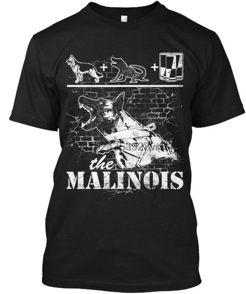 

k-9 - the malinois popular tagless tee t-shirtcustom printed, White;black