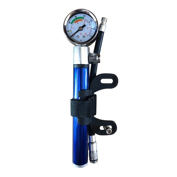 

mini bicycle pump with pressure gauge 210 psi portable hand cycling pump presta and schrader ball road mtb tire bike