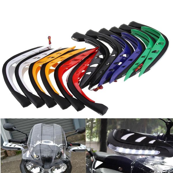 

2pcs 7/8" motorcycle led turn signals light brush dirt bike motocross bar handguard protector cover handlebar brush hand guards