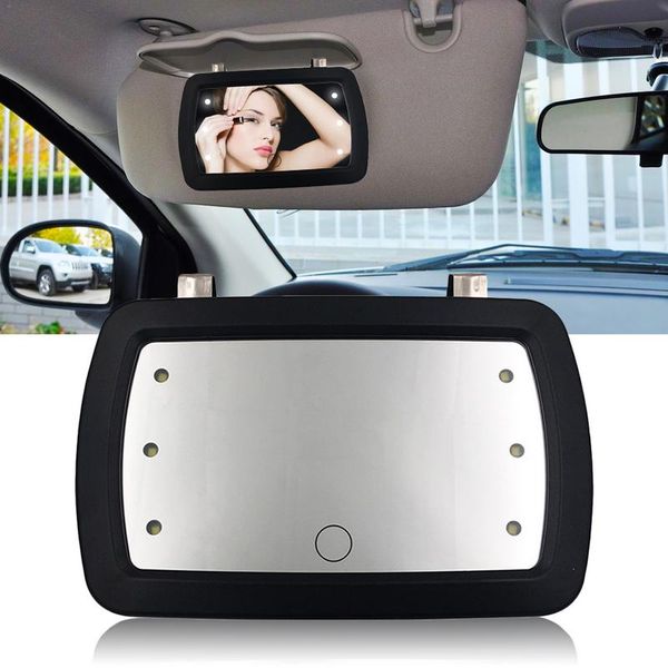 

universal car led finger touch switch makeup mirror sunvisor high clear interior mirror clear view sun visor auto accessories