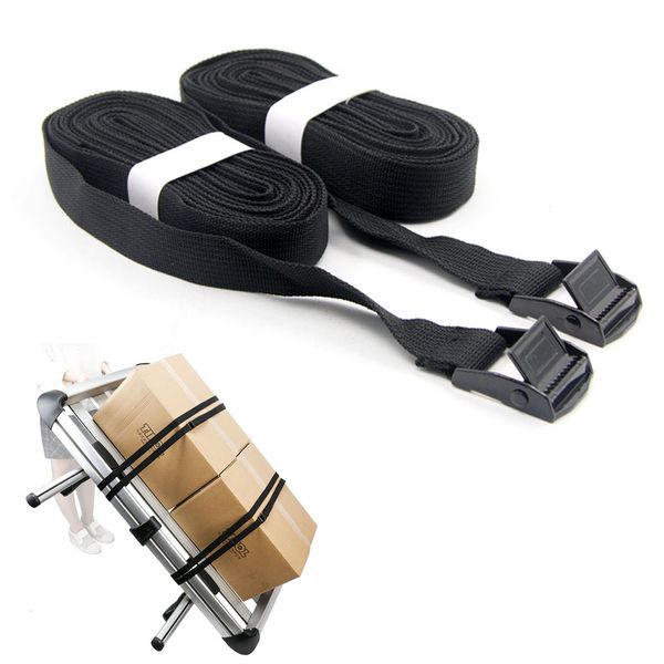 

2pcs 5.75m luggage cam lock belts cargo straps car roof rack nylon tie downtension rope lashing strap for boat cargo kayak