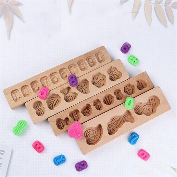 

new wooden baking mold baking decoration tool handmade decoration mold printing cake snack tool