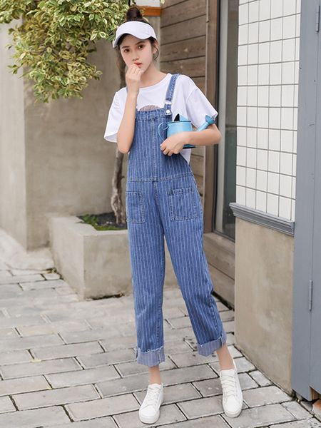 

toddler boys girls summer clothing baby boy girl suspender trousers fashion cowboy overalls jeans pure color pants womens clothe, Blue