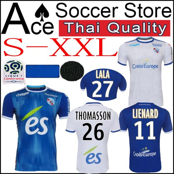 

Stra bourg occer jer ey 19 20 home blue away white 12 mothiba 18 i oko 24 djiku 26 thoma on 27 lala 2019 2020 football hirt xxl ize
