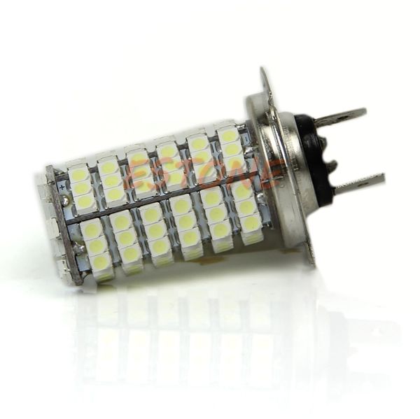 

high power h7 3528 120-smd led white car head fog bright light bulb 6000k