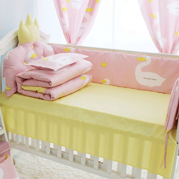 Cute Duck Cartoon Design Baby Quilt Set Children S Bed Crib Kit