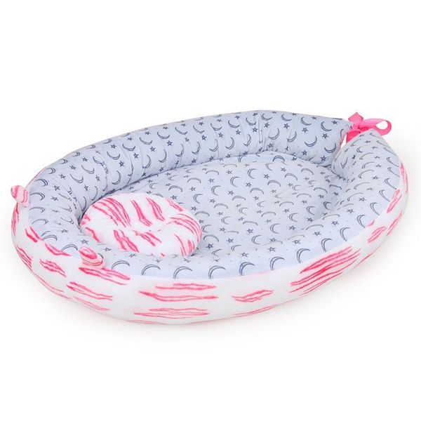 

portable baby nest bed with pillow cushion newborn travel bed for outdoor bed infant crib nest