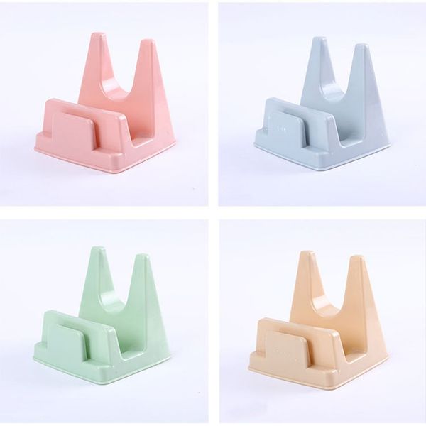 

practical kitchen cooking tool pot pan cover lid shell stand holder anti-slip bracket chopping block storage holder rack tool