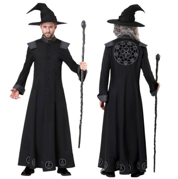 

halloween cosplay равномерное мужские дизайнерские костюмы для хэллоуина costumn luxury wizard костюмы для мужчин классические костюмы масте, Black;red