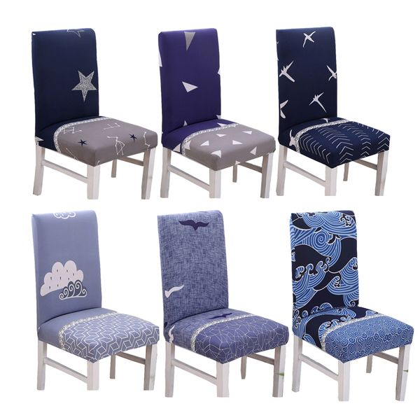 

comwarm durable spandex elastic stretch chair cover stars cloud flamingo heart pattern washable chair cover for home banquet