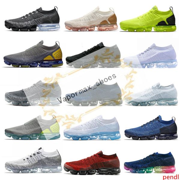 

air knit 2.0 3.0 mens running shoes triple black volt runner shoes tiger zebra gym women breathable jogging outdoor sports sneaker