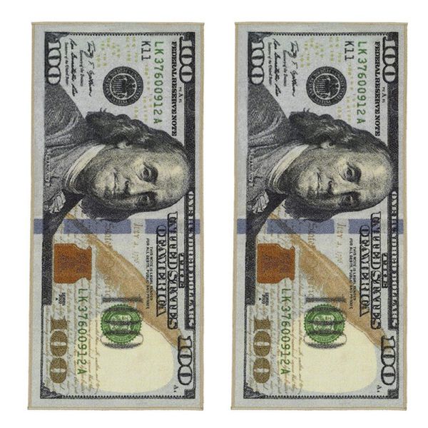 

carpets crative non-slip area rug modern home decor carpet runner dollar printed one hundred 100 bill print